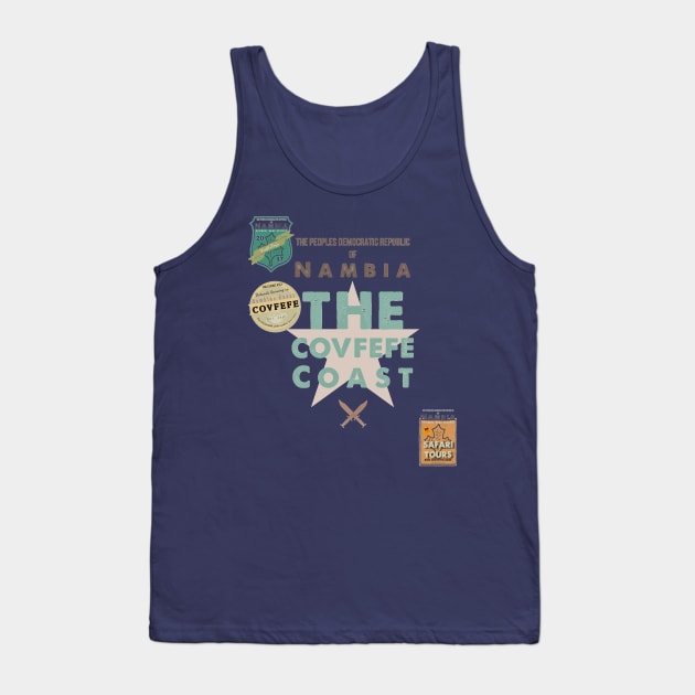 Covfefe Coast Badges - Midnight in Nambia colour Tank Top by Dpe1974